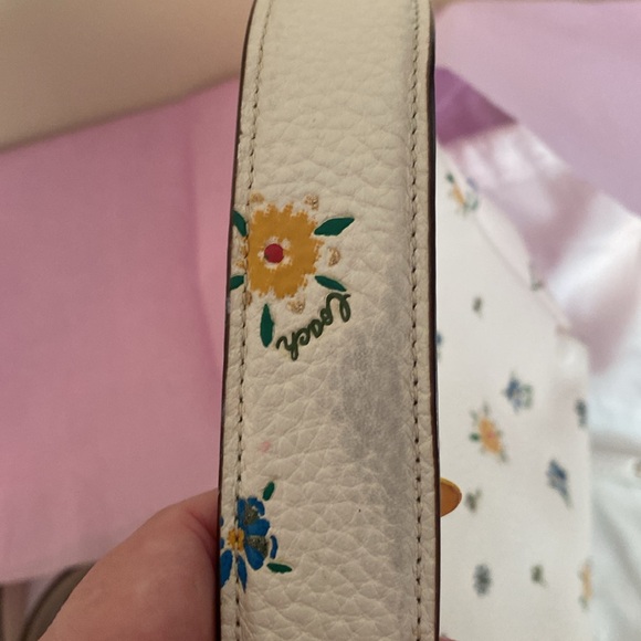 Coach Leather Bag with floral print - Picture 8 of 12